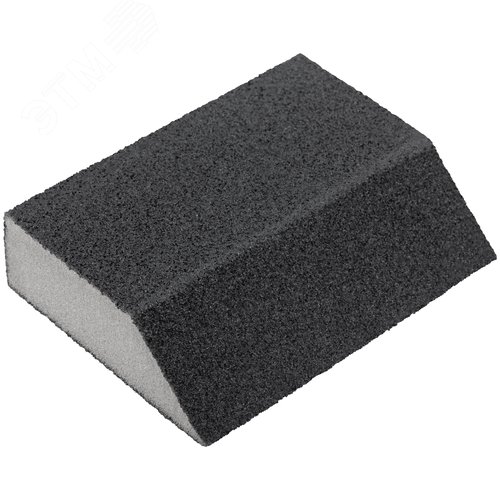 Изображение товара Губка шлифовальная угловая, алюминий-оксидная, 100х70х25 мм, средняя жесткость Р 60 (шт)