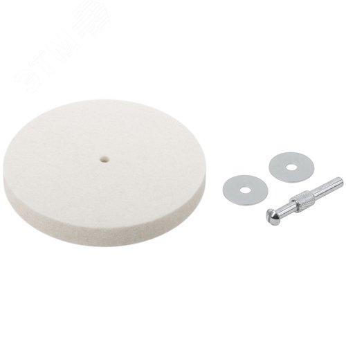 Изображение товара Круг полировочный фетровый со штифтом 115 мм (шт)