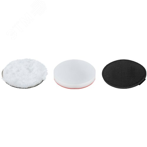 Набор насадок полировальных, 3 шт., 125 мм - фото 1