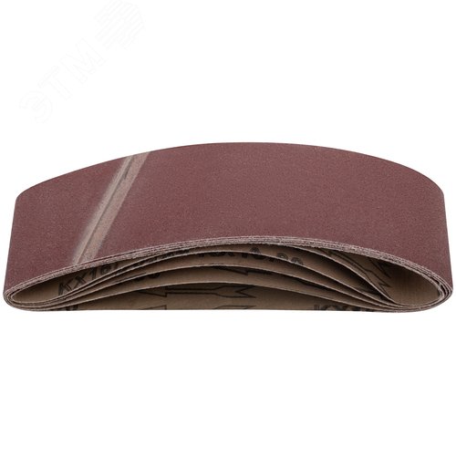 Изображение товара Ленты шлифовальные бесконечные, водостойкие, на тканевой основе, 5 шт, 75х533 мм Р 80 (упак)