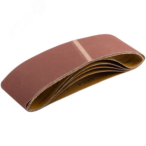 Изображение товара Ленты шлифовальные бесконечные, водостойкие, на тканевой основе, 5 шт, 75х533 мм Р 320 (упак)