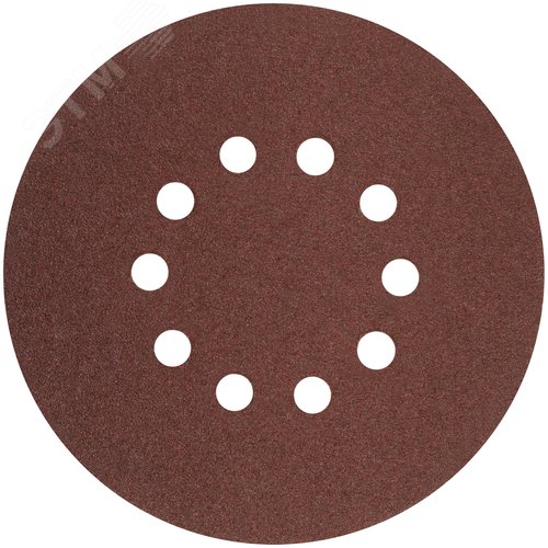 Изображение товара Круги шлифовальные с отверстиями (липучка), алюминий-оксидные, 225 мм, 5 шт. Р 40 (шт)