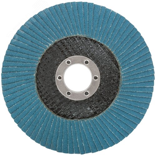 Изображение товара Круг лепестковый торцевой циркониевый плоский, 125 мм P 100 (шт)