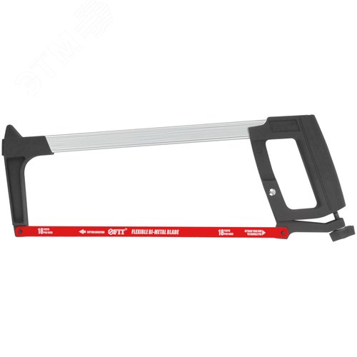 Изображение товара Ножовка по металлу 300 мм Профи (регулир.натяг, возможность работы под углом 45 гр), полотно Bi-Metal (шт)