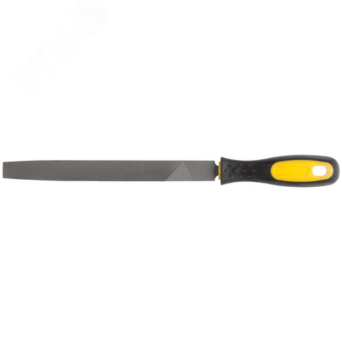 Изображение товара Напильник, прорезиненная ручка, плоский 200 мм (шт)