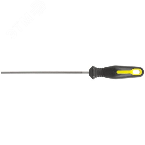 Изображение товара Напильник для заточки цепей бензопил круглый, с прорезиненной ручкой 200x4.8 мм (шт)