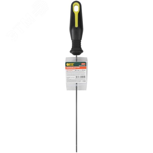 Напильник для заточки цепей бензопил круглый, с прорезиненной ручкой 200 х 3,2 мм - фото 3