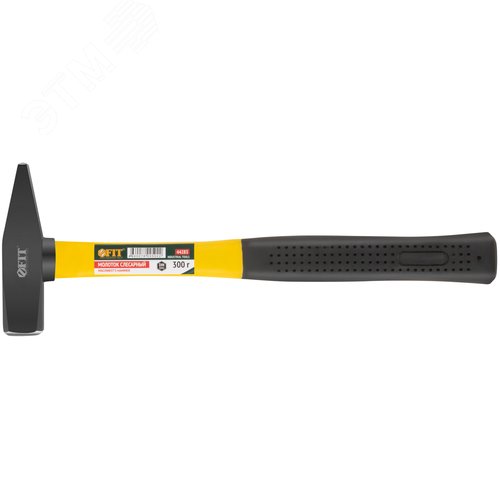 Изображение товара Молоток кованый, фиберглассовая ручка 300 гр (шт)