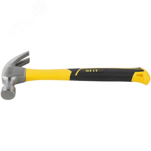 Молоток-гвоздодер, фиберглассовая усиленная ручка, Профи 28 мм, 340 гр. - фото 4