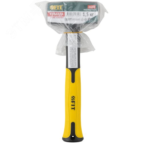 Кувалда кованая, фиберглассовая усиленная ручка Профи 1,5 кг - фото 3