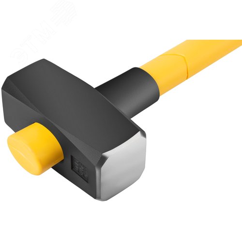 Кувалда кованая, фиберглассовая обратная усиленная ручка 900 мм, 4 кг - фото 4