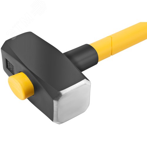 Кувалда кованая, фиберглассовая обратная усиленная ручка 900 мм, 6 кг - фото 4