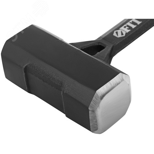 Кувалда кованая цельнометаллическая, пластиковая прорезиненная ручка  1 кг - фото 3