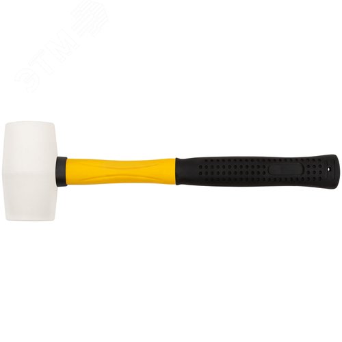 Изображение товара Киянка резиновая белая, фиберглассовая ручка 45 мм (230 гр) (шт)