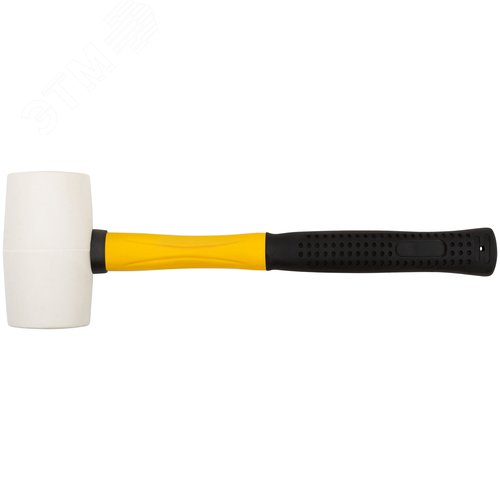 Изображение товара Киянка резиновая белая, фиберглассовая ручка 50 мм (340 гр) (шт)