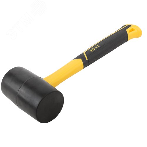 Киянка резиновая, фиберглассовая ручка 65 мм ( 680 гр ) - фото 2
