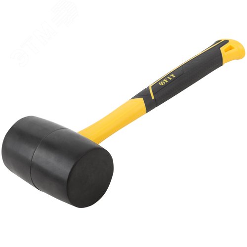 Киянка резиновая, фиберглассовая ручка 80 мм ( 900 гр ) - фото 2