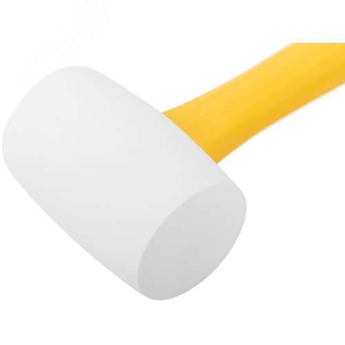 Киянка резиновая белая, фиберглассовая ручка 45 мм ( 230 гр ) - фото 3