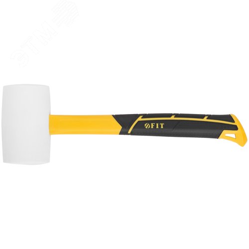 Изображение товара Киянка резиновая белая, фиберглассовая ручка 60 мм ( 450 гр ) (шт)