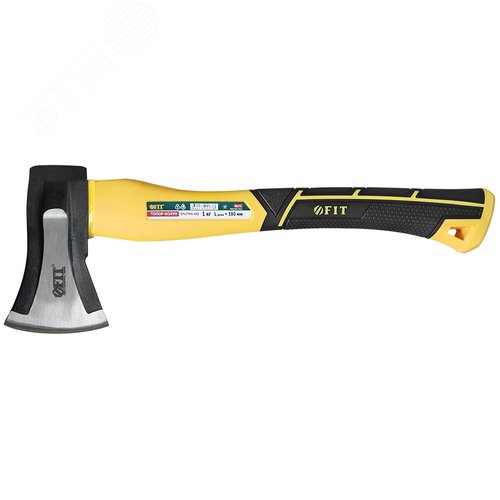 Изображение товара "Топор-колун ""ушастый"" кованый, фиберглассовая ручка 1000 гр." (шт)