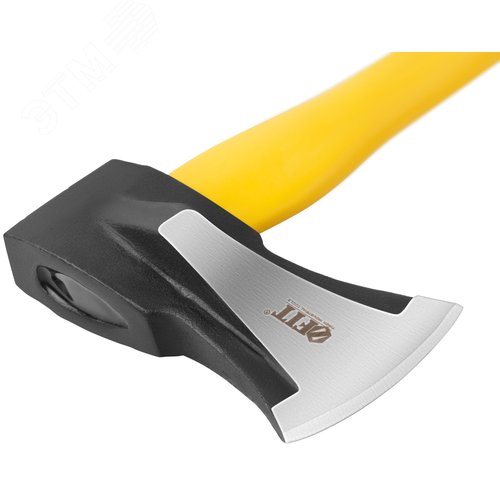 "Топор-колун ""ушастый"" кованый, фиберглассовая длинная ручка 800 мм, 3000 гр." - фото 4