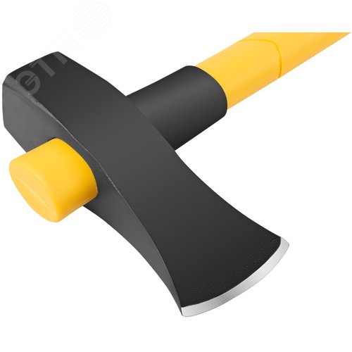 Топор-колун кованый, фиберглассовая длинная ручка 900 мм, 2700 гр. - фото 3