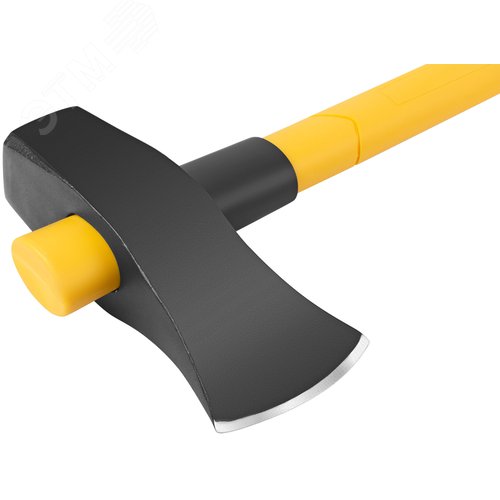 Топор-колун кованый, фиберглассовая длинная ручка 900 мм, 3600 гр. - фото 3