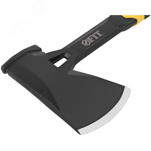 Топор туриста цельнометаллический Профи, пластиковая прорезиненная ручка 600 гр. - фото 3