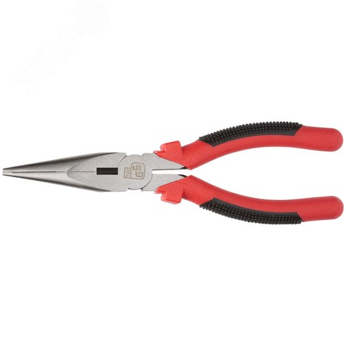 Изображение товара Тонконосы ''Стандарт'', красно-черные пластиковые ручки, полированная сталь 200 мм (шт)