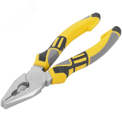 "Плоскогубцы комбинированные ""Смарт"", трехцветные прорезиненные ручки, никелевое покрытие 180 мм" - фото 2