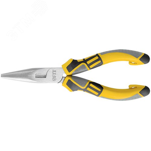 "Тонконосы ""Смарт"", трехцветные прорезиненные ручки, никелевое покрытие 160 мм" - фото 1