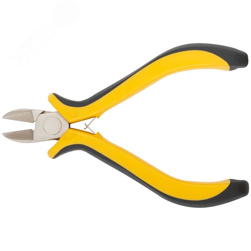 Изображение товара Бокорезы ''Мини'' Профи никелированное покрытие, черно-желтые мягкие ручки 115 мм (шт)