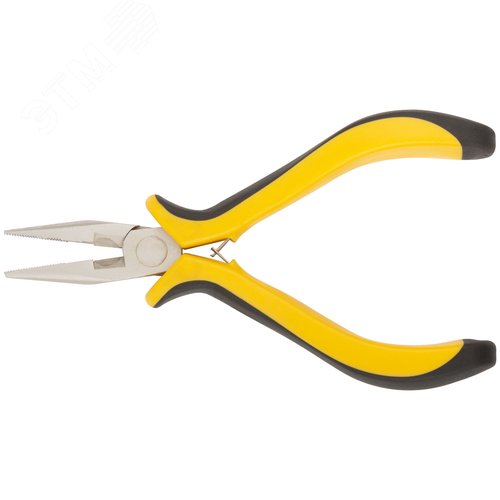 Изображение товара Тонконосы ''мини'' Профи, никелированное покрытие, черно-желтые мягкие ручки 125 мм (шт)