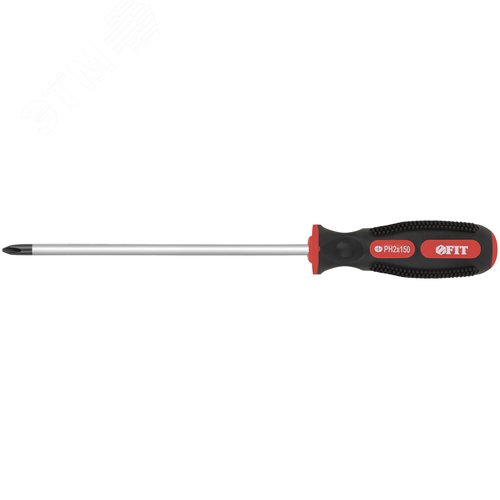 Изображение товара Отвертка ''Универсал'', CrV сталь, прорезиненная ручка, Профи 6х150 мм РН2 (шт)