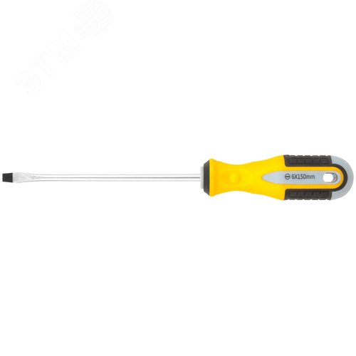 Изображение товара Отвертка ''Старт'', CrV сталь, прорезиненная ручка 6х150 мм SL (шт)