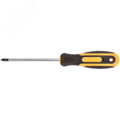 Изображение товара Отвертка ''Контур'', CrV сталь, прорезиненная ручка 5х100 мм РН1 (шт)