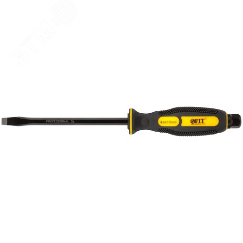 Изображение товара Отверткa ударная, сталь S2, шестигран.жало, боек под ключ, прорезиненная ручка, Профи 8х150 мм SL (шт)