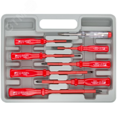 Изображение товара Набор отверток 7шт изол.1000V CrV+1индик (шт)