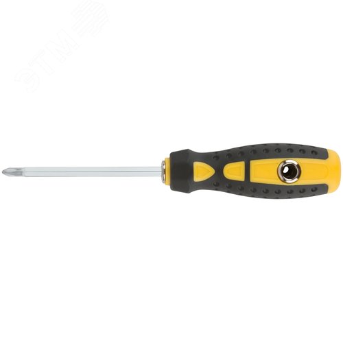 Изображение товара Отвертка с переставным жалом Профи, прямая и Т-обр., CrV сталь, прорезин.ручка, 6х130 мм РН2/SL6 (шт)