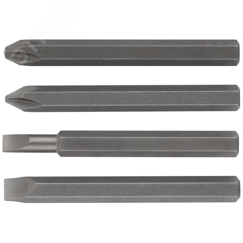 Изображение товара Биты для ударной отвертки CrV набор 4 шт 75 мм (шт)