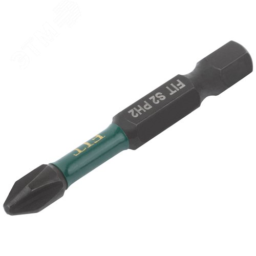 Биты кованые ударные, сталь S2, односторонние  50 мм PH2, Профи 10 шт., блистер - фото 2