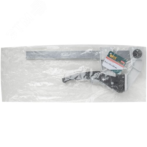 Струбцина рычажная быстрозажимная, усилие сжатия 200 кг, рычажный храповый механизм, металлический корпус, Профи, 90 х 200 мм - фото 3