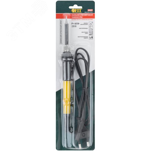 Паяльник 220 В с регулировкой температуры,  керамический нагревательный элемент, 60 Вт - фото 3