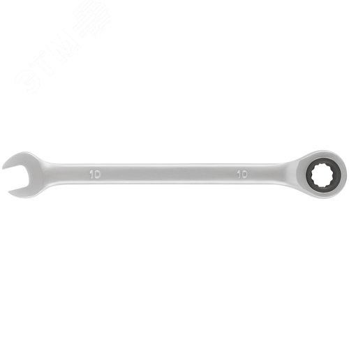Изображение товара Ключ комбинированный трещоточный, CrV реверсивный механизм 10 мм (шт)