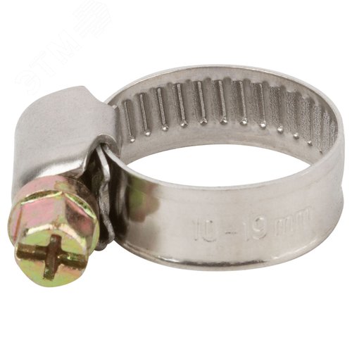 Изображение товара Хомут обжимной (нержавеющая сталь) 10-19 мм (шт)