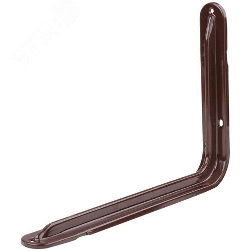Изображение товара Уголок-кронштейн усиленный коричневый 230 х350 мм (1,0 мм) (шт)