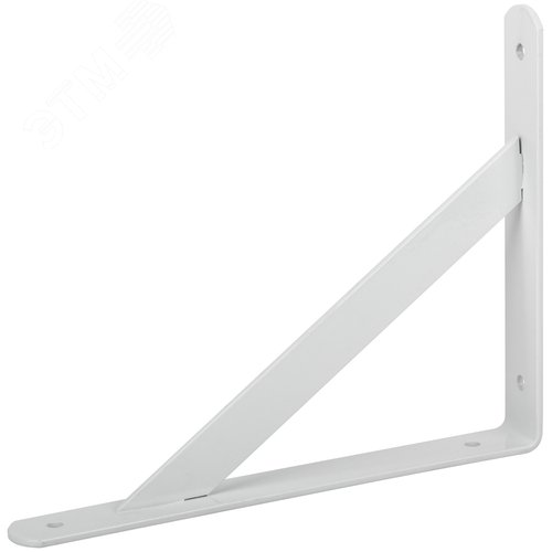 Изображение товара Уголок-кронштейн усиленный белый 250х200 мм (шт)