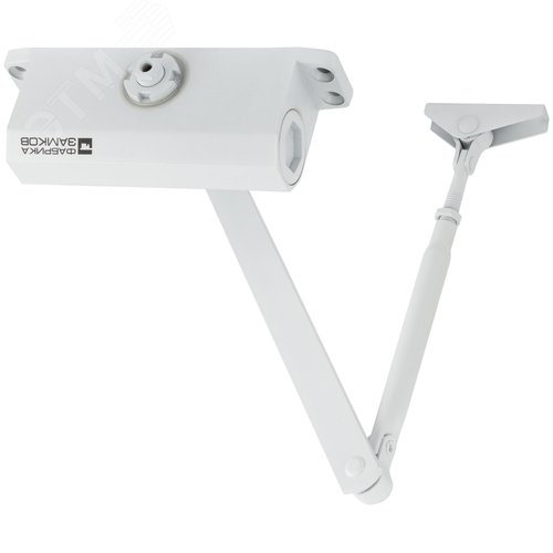 Изображение товара Доводчик дверной ''Фабрика замков'' на стальной тяге, белый 40-60 кг (шт)