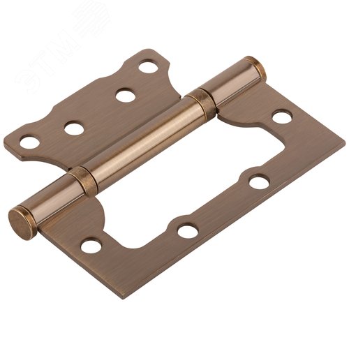Петля дверная универсальная (без врезки) "Станда  рт" 100х75х2.5 мм старая бронза (2ВВ - АВ) - фото 2