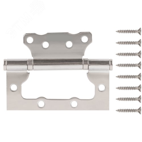 Изображение товара Петля дверная универсальная (без врезки) "Станд рт" 100х75х2.5 мм хром (2ВВ - СР) (шт)